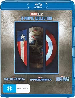 Captain America 3 Film Collection Captain America The First Avenger/Captain America The Winter Soldier/Captain America Civil War