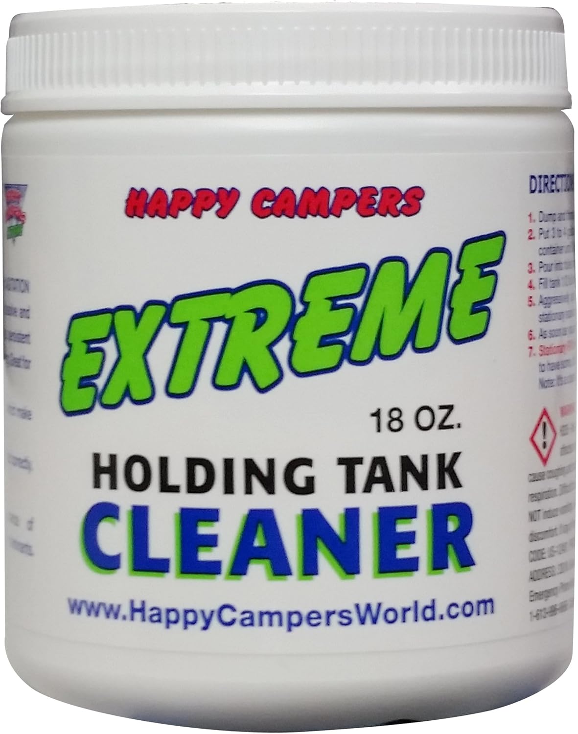 Happy Campers RV Black Tank Cleaner - Powerful Sensor & RV Holding Tank Cleaner, Removes Grease, Stubborn Odors, Mineral Deposits, Films & Build-Up, Tank Reset Solution