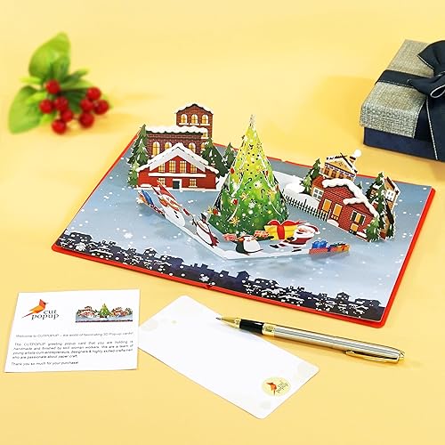 Miniatura 3 de CUTPOPUP - Tarjeta de felicitación de Navidad emergente, 3D de Navidad, Año Nuevo, Navidad (noche de Navidad)