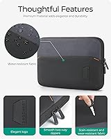 Vista 4 de BAGSMART Electronics Travel Organizer Case for 10.2 Inch Tablets, Tech Pouch Essentials for Power Bank, SD Cards, Cord and Cable Storage Bag, Black