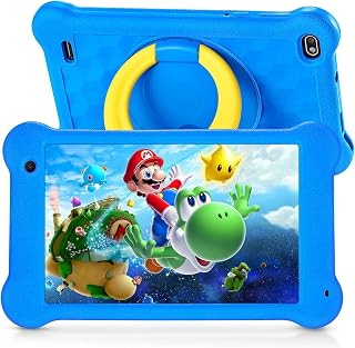 Kids Tablet, 7 inch Eye Protection IPS Screen, 2GB RAM 32GB ROM Toddler Tab, WiFi, Dual Camera,Games, Parental Control Android 11 Tablet for Kids with Kids-Proof Case…