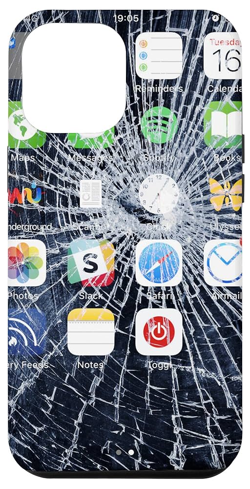 iPhone 12ProMax 128BG 傷あり Amazon.com: iPhone 12 Pro Max Cracked Screen Broken Black