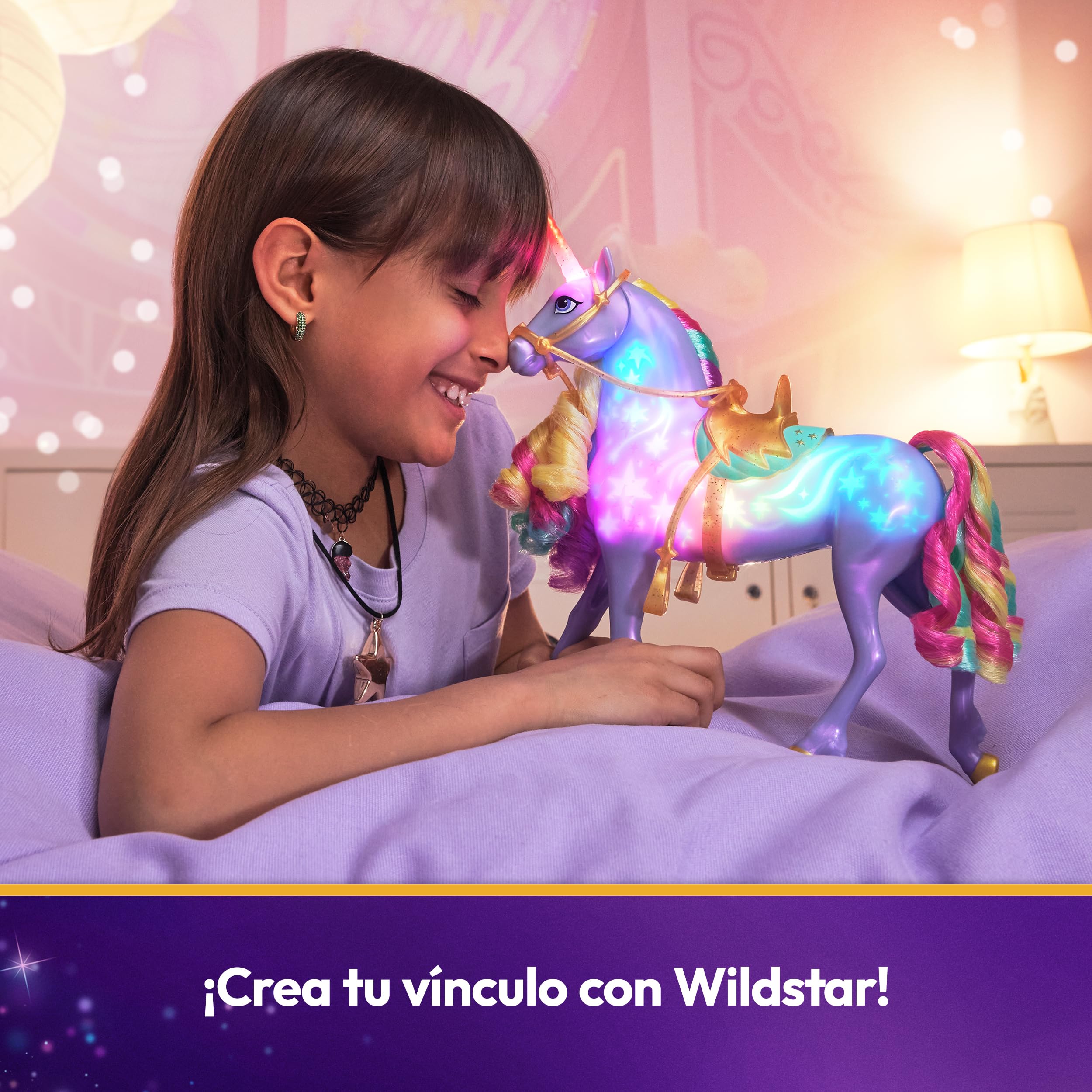 Unicorn Academy - The School of Unicorns - Wildstar Function Unicorn 28 cm + Lalka Sophia 24 cm - Z dźwiękami i światłami - Zabawki inspirowane serią Unicorns School - Zabawka dla dzieci od 4 lat