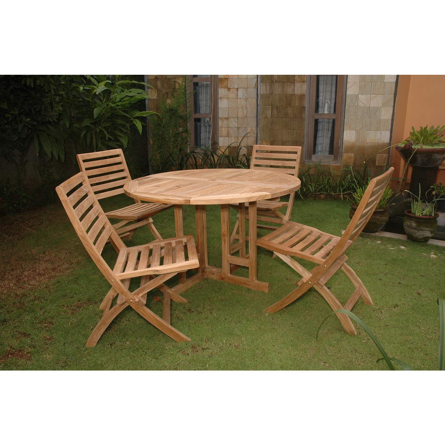 Andrew Butterfly Folding 5-Pieces Dining Set