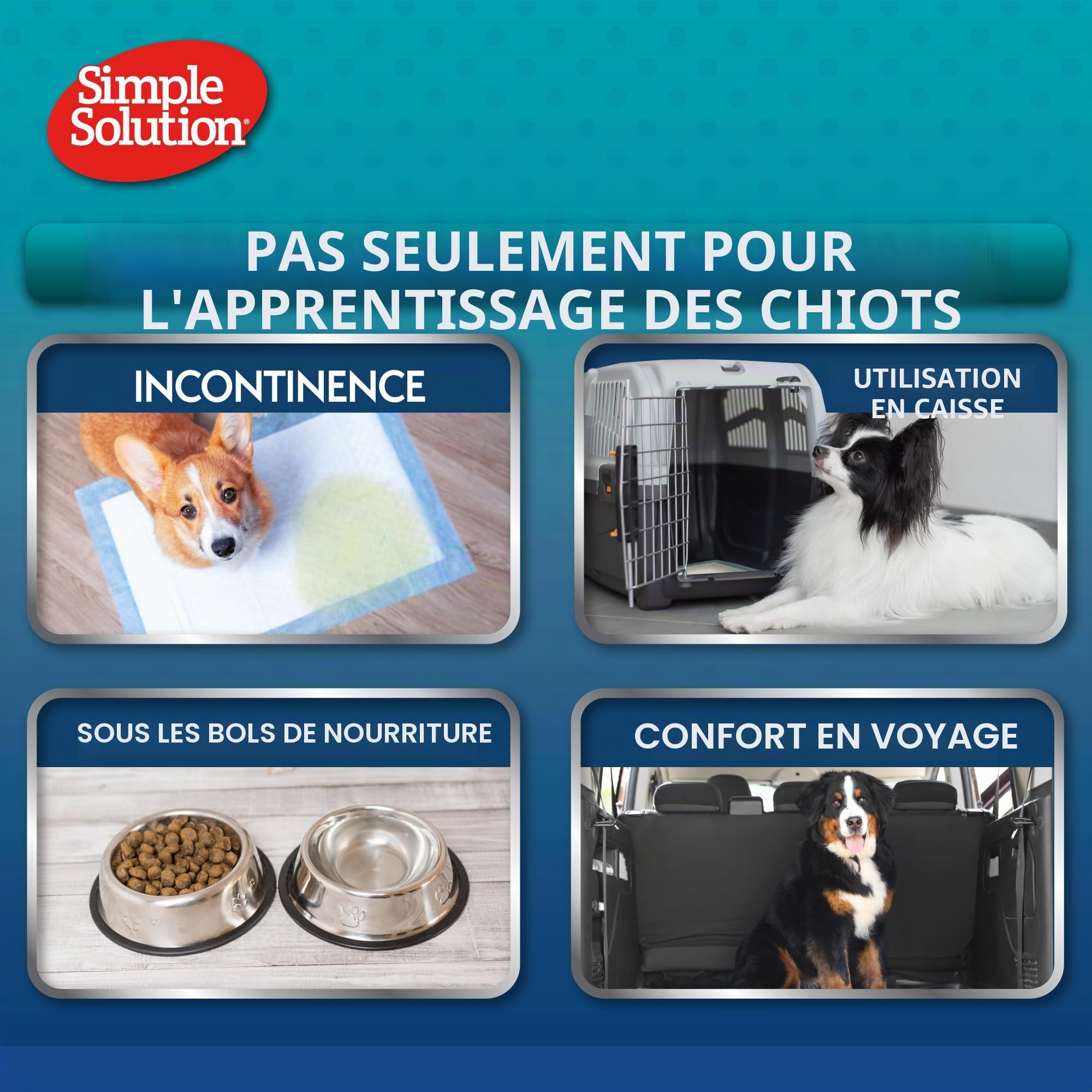 Simple Solution Coussinets de dressage pour chiens et chiots de qualité supérieure - paquet de 100