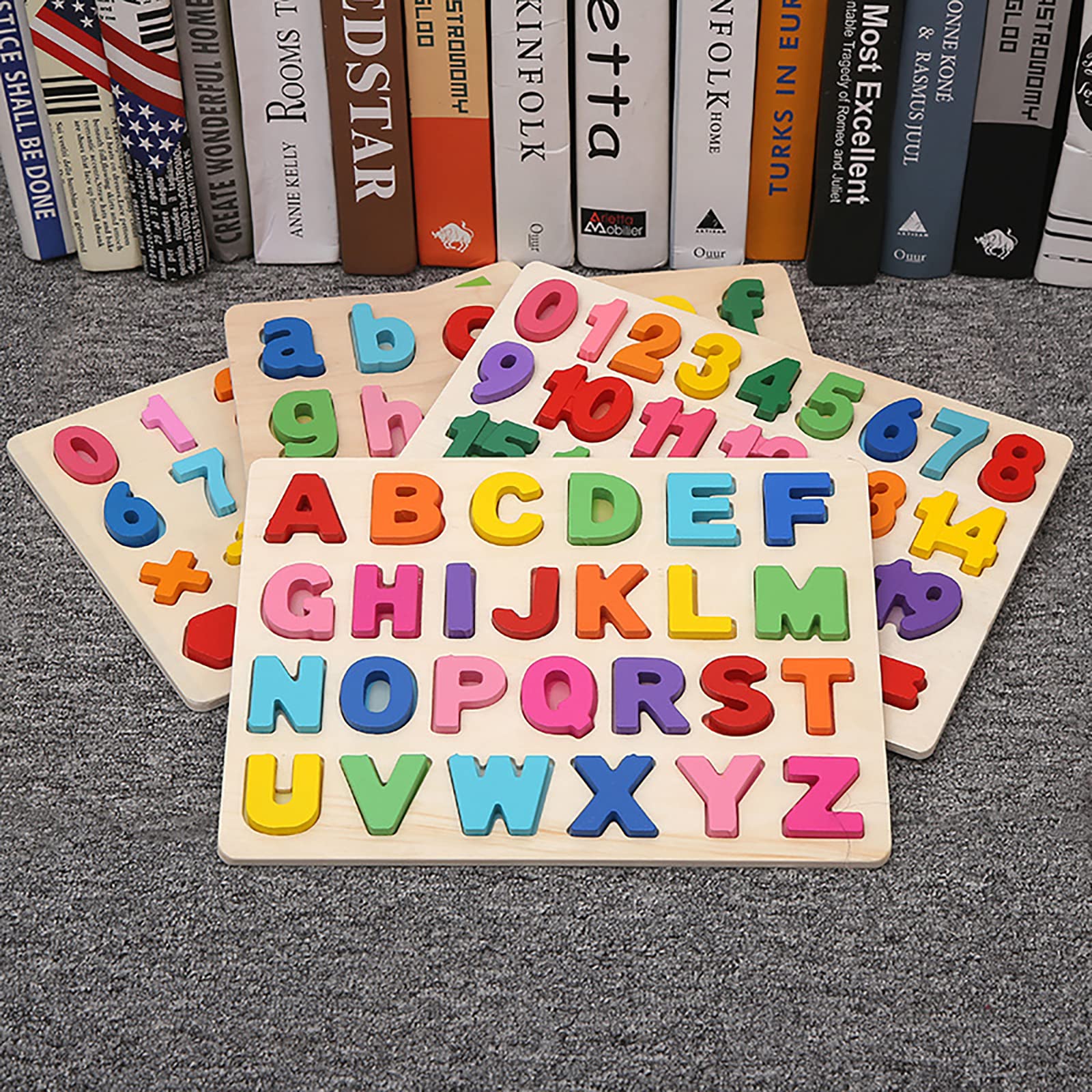 Amazon.co.jp: アルファベットパズル 木製 英語 英文字 木製パズル