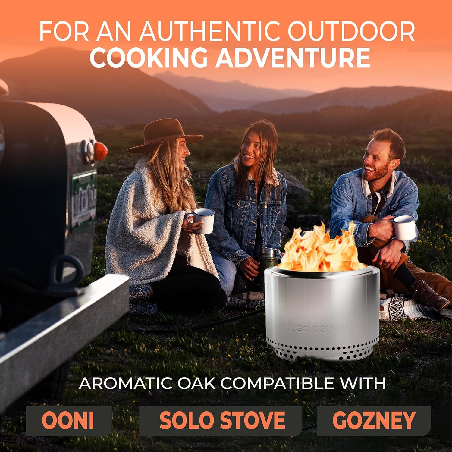 Kiln Dried Pizza Oven Wood 5-6 Inch Oak Logs – 12-14 lbs Mini Split Firewood with 10 Natural Fire Starters – Cooking Wood for BBQ, Grilling, Smoking, and Outdoor Pizza Ovens