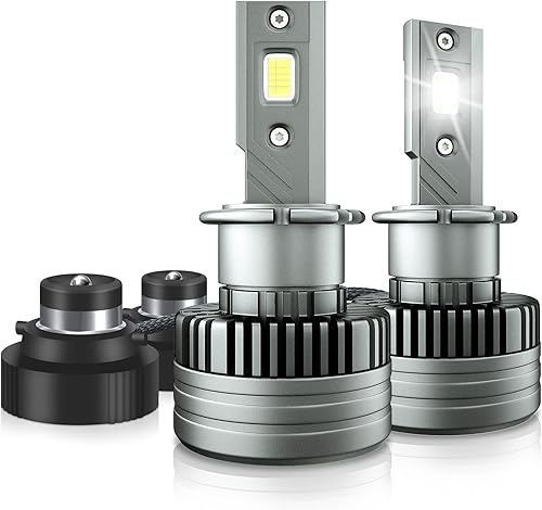 TXBILMOO D2S D2R - Kit de conversión de bombillas LED para faros delanteros, 6000 K, 115 W, bombillas de repuesto HID, paquete de 2