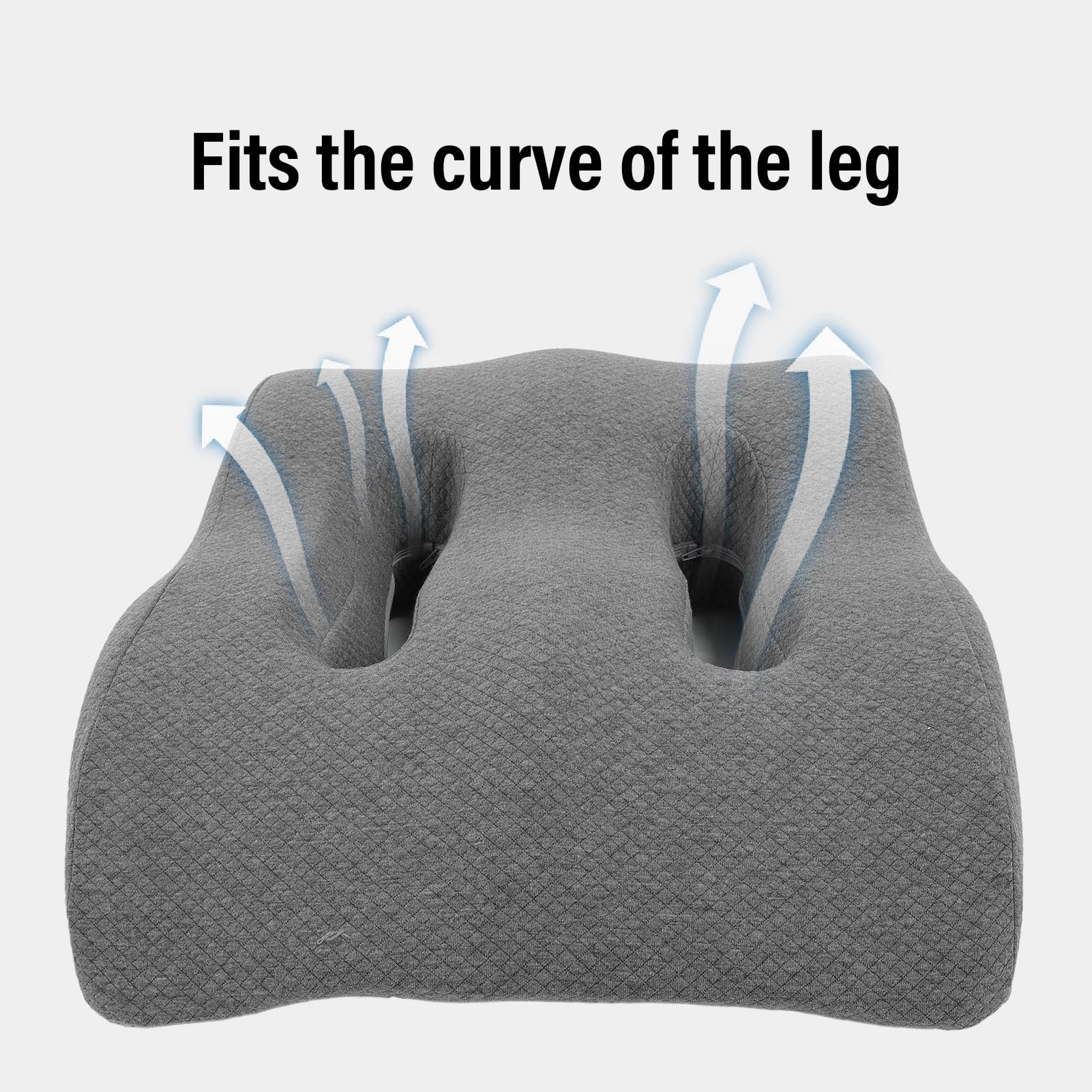 Fyearfly Almohada de pierna de cuña para aliviar el dolor, espuma viscoelástica multifuncional con funda desmontable, cómoda almohada de elevación de piernas para un mejor sueño