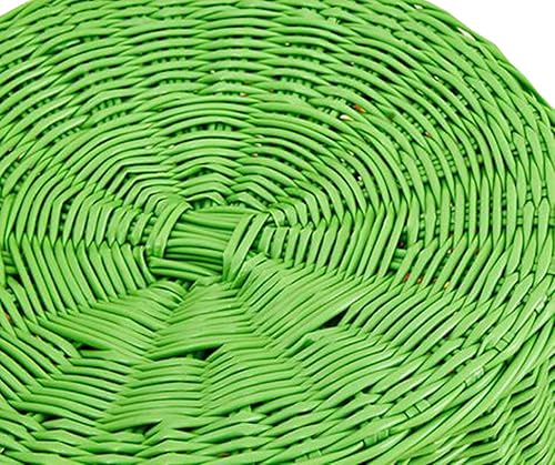 Miniatura 6 de MYtodo - Canasta tejida de plástico para juguetes, cesta de almacenamiento hueca para ropa sucia, barriles de lavandería (color morado)