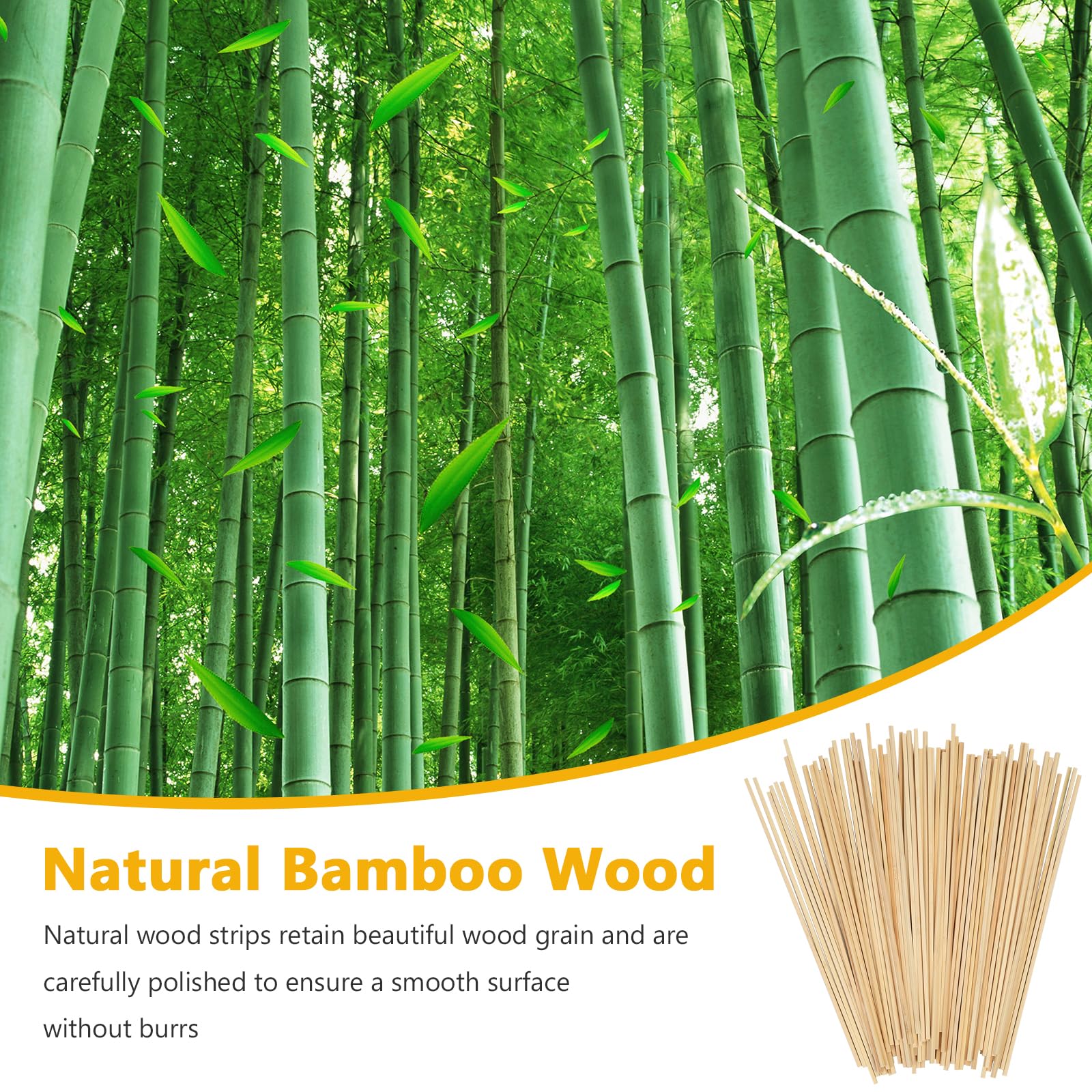 KOXXIAMOQ 250 Pcs Wooden Sticks for Crafting Balsa Wood Sticks - Image 4