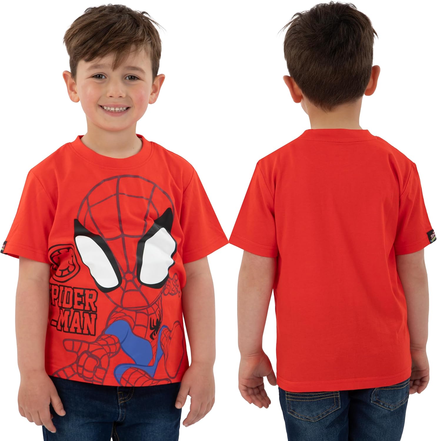 Marvel Spidey and His Amazing Friends Shirt 3 Pack, Boys T-Shirts for Summer, Pack of 3 Boys Tshirt, Kids Cotton T Shirt
