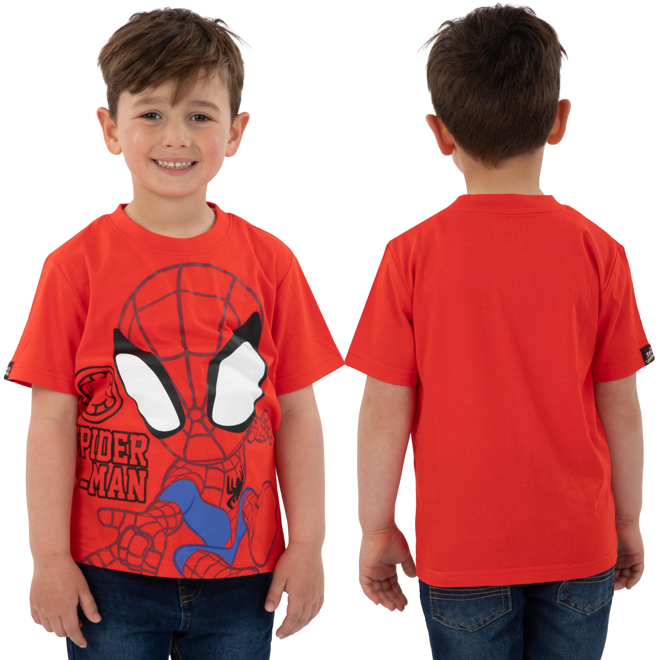Marvel Spidey I Jego Superkumple, Zestaw 2 Koszulek Dla Chłopca Krótki Rękaw, Letnie T-shirty Dziecięce