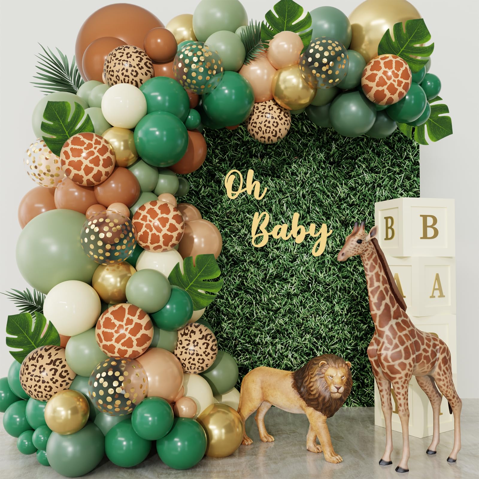 Jungle Safari Balloons Arch Garland Kit
