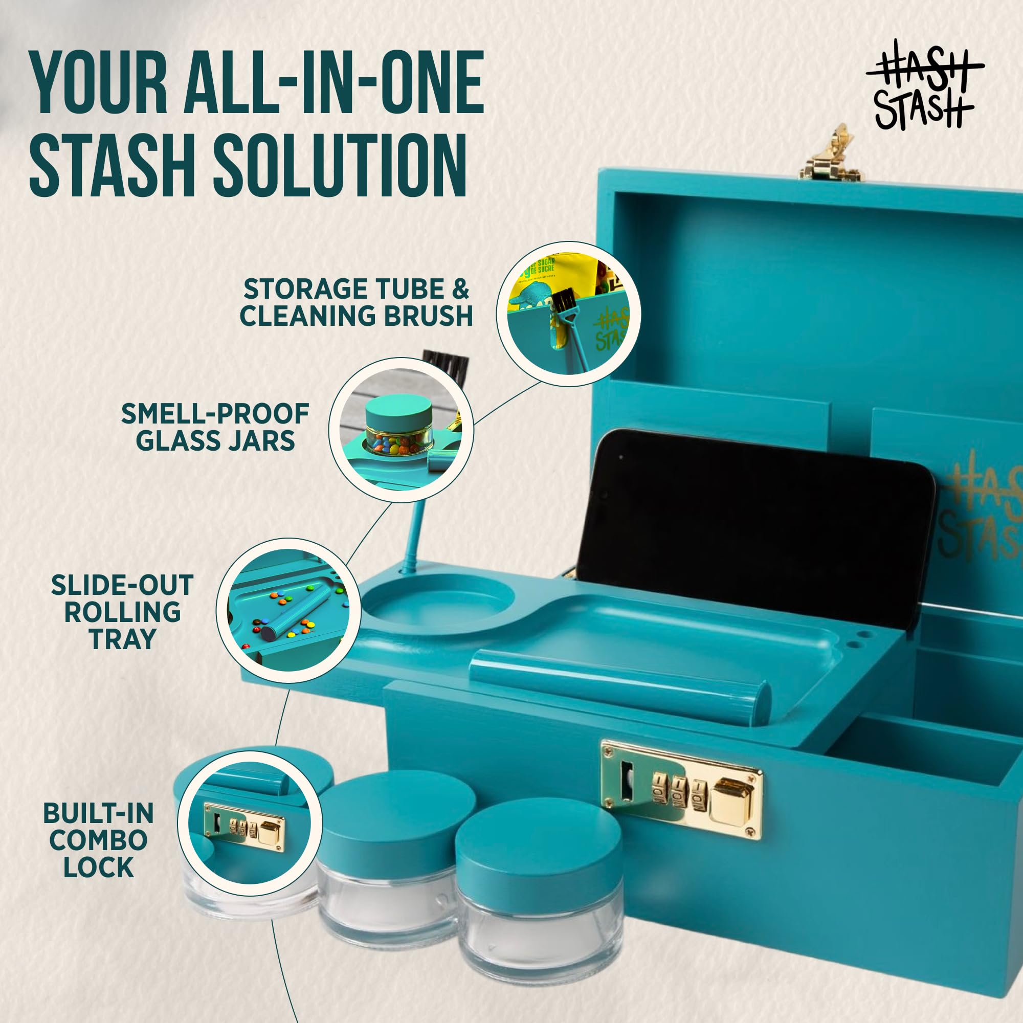 Amazon.com: The OG Stash Storage Box - Large Bamboo Box with