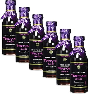 EastWest Fat-Free Sweet Ginger Teriyaki Sauce, 12 Ounce (Pack of 6)