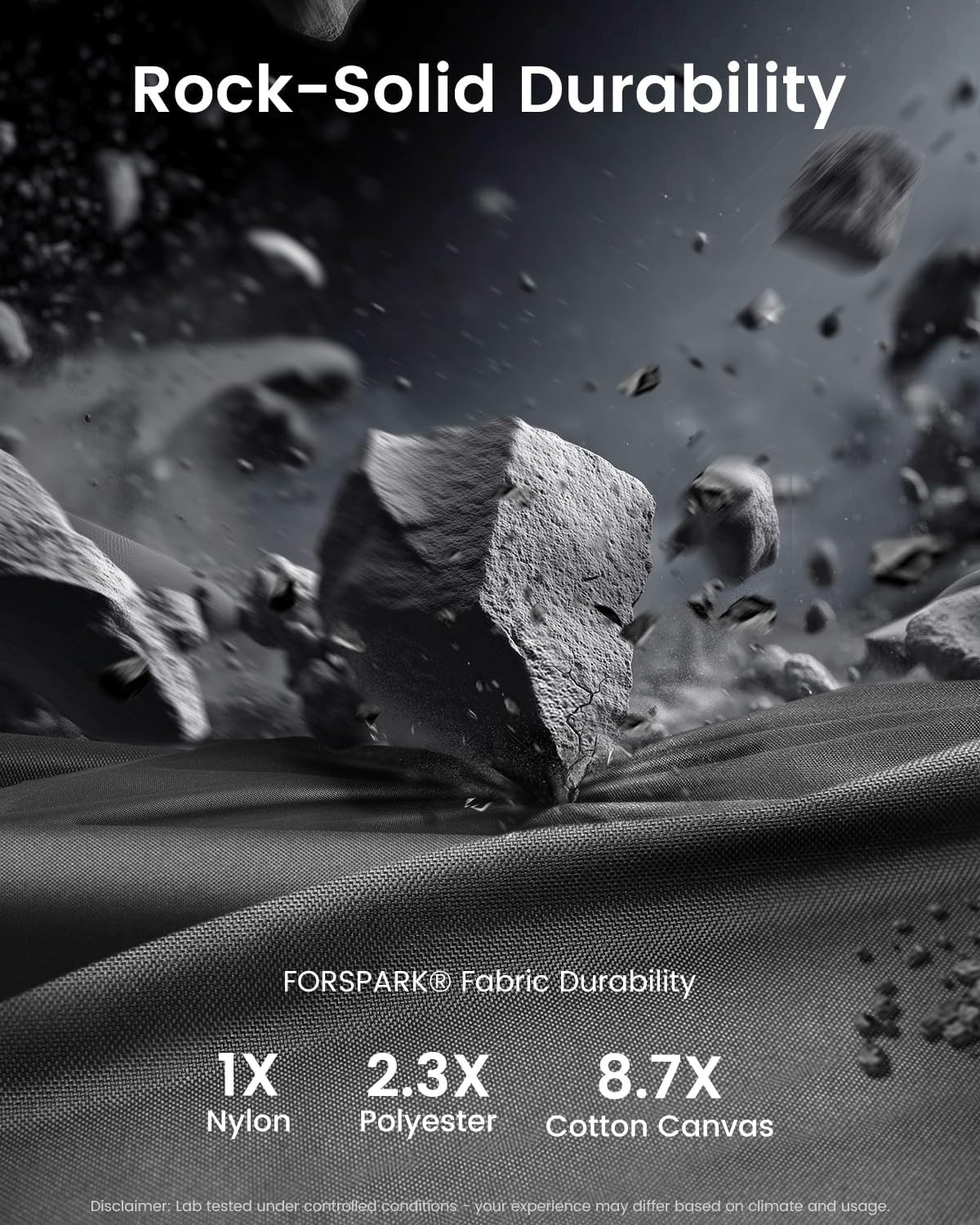 FORSPARK Riding Lawn Mower Cover – Waterproof & UV-Resistant High-Density Oxford Fabric, Fits Decks Up to 44", Windproof & Tear-Resistant Outdoor Protection with Storage Bag