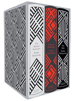 Fyodor Dostoyevsky 3-Book Boxed Set Crime and Punishment; The Idiot; The Brothers Karamazov Penguin Clothbound Classics