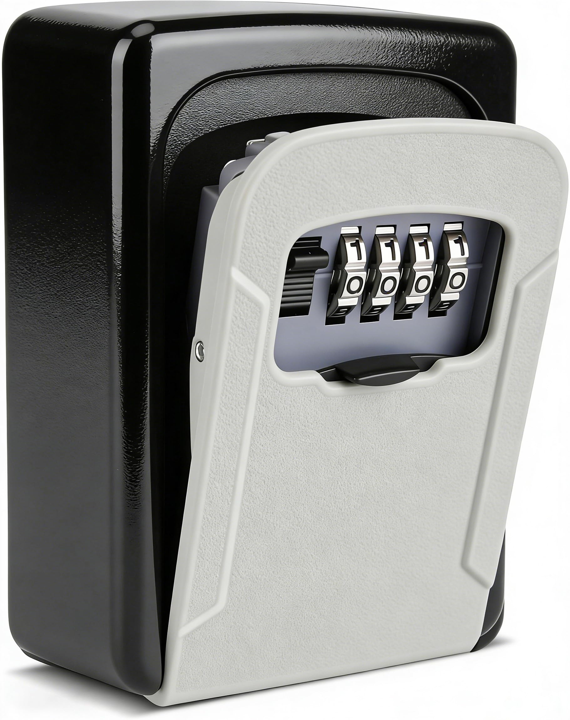 AMMIY Key Lock Box,Combination Lockbox Wall-Mounted Key Storage Box for Keys,Large Key Lock Box Resettable Combination Code Lockbox for Home, Office Realtors, Garage Spare Keys（Grey : Everything Else