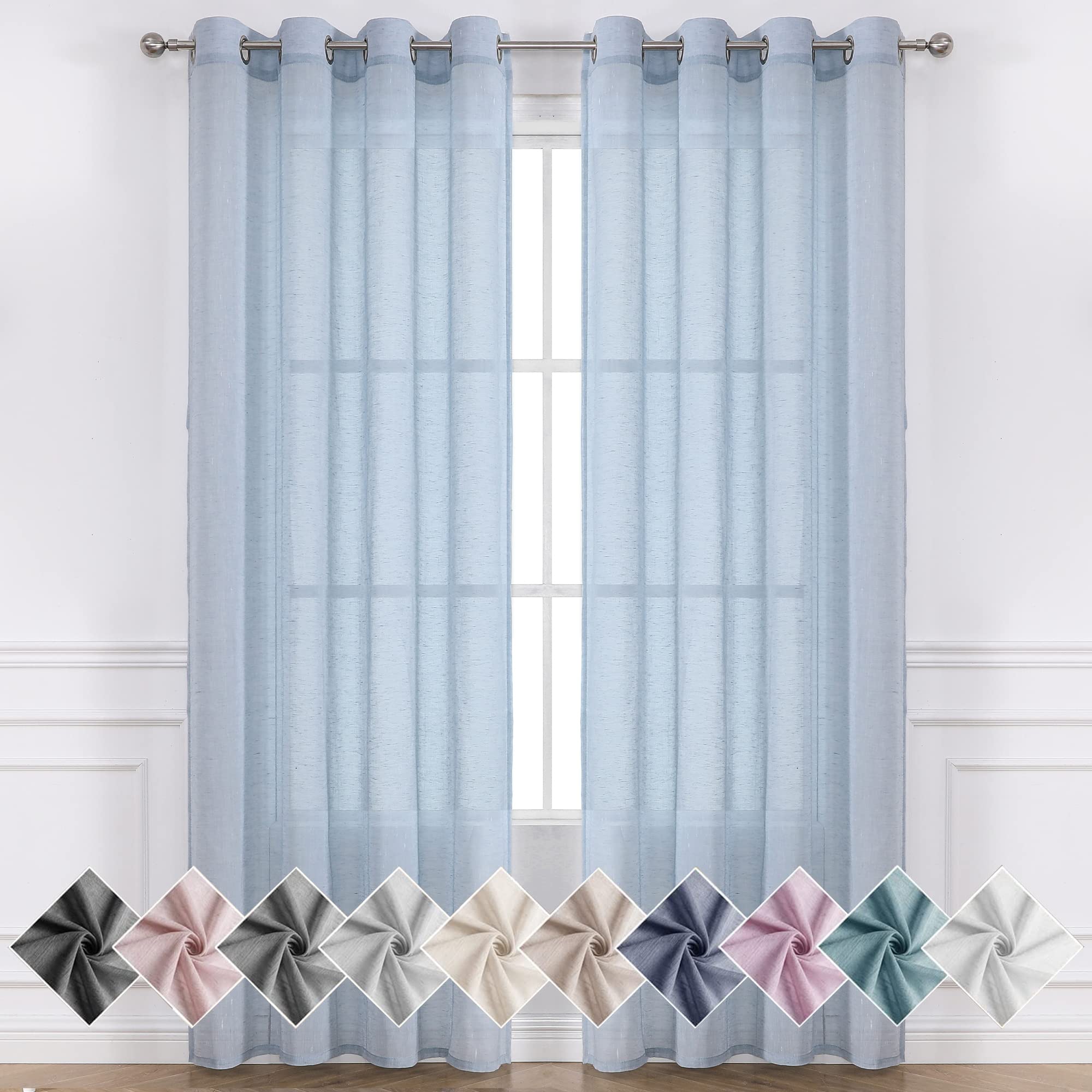 Rideaux semi-transparents Miss SELETEX contre le vis-à-vis et la lumière crue