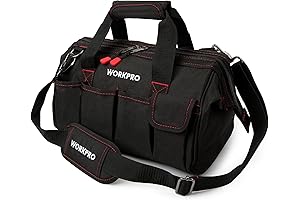 WORKPRO 14-Inch Black Tool Bag