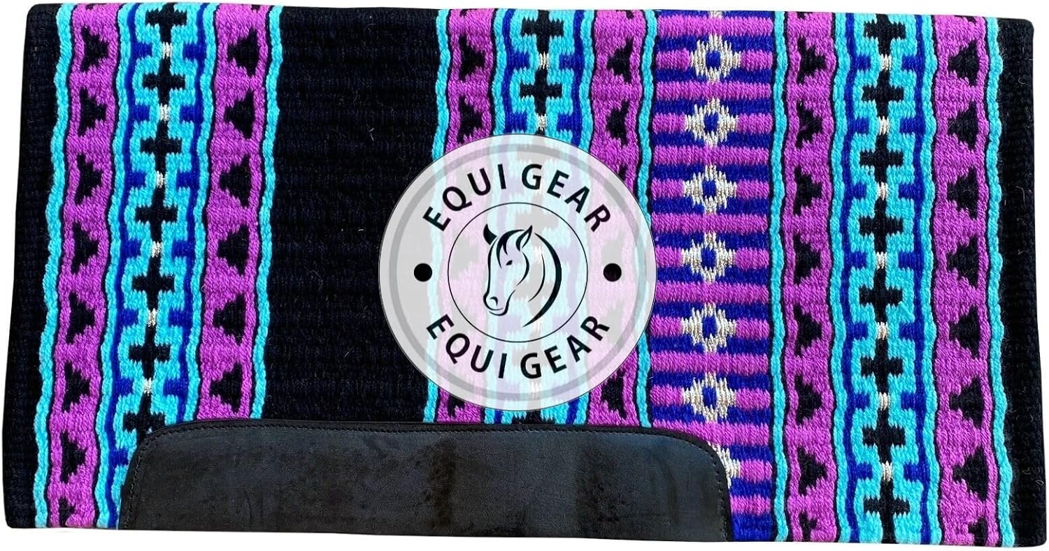 Horse Western Show Saddle Blanket/New Zealand Wool Western Saddle Blanket Top Wool Pad Sensor Flex (Customization Available) N328