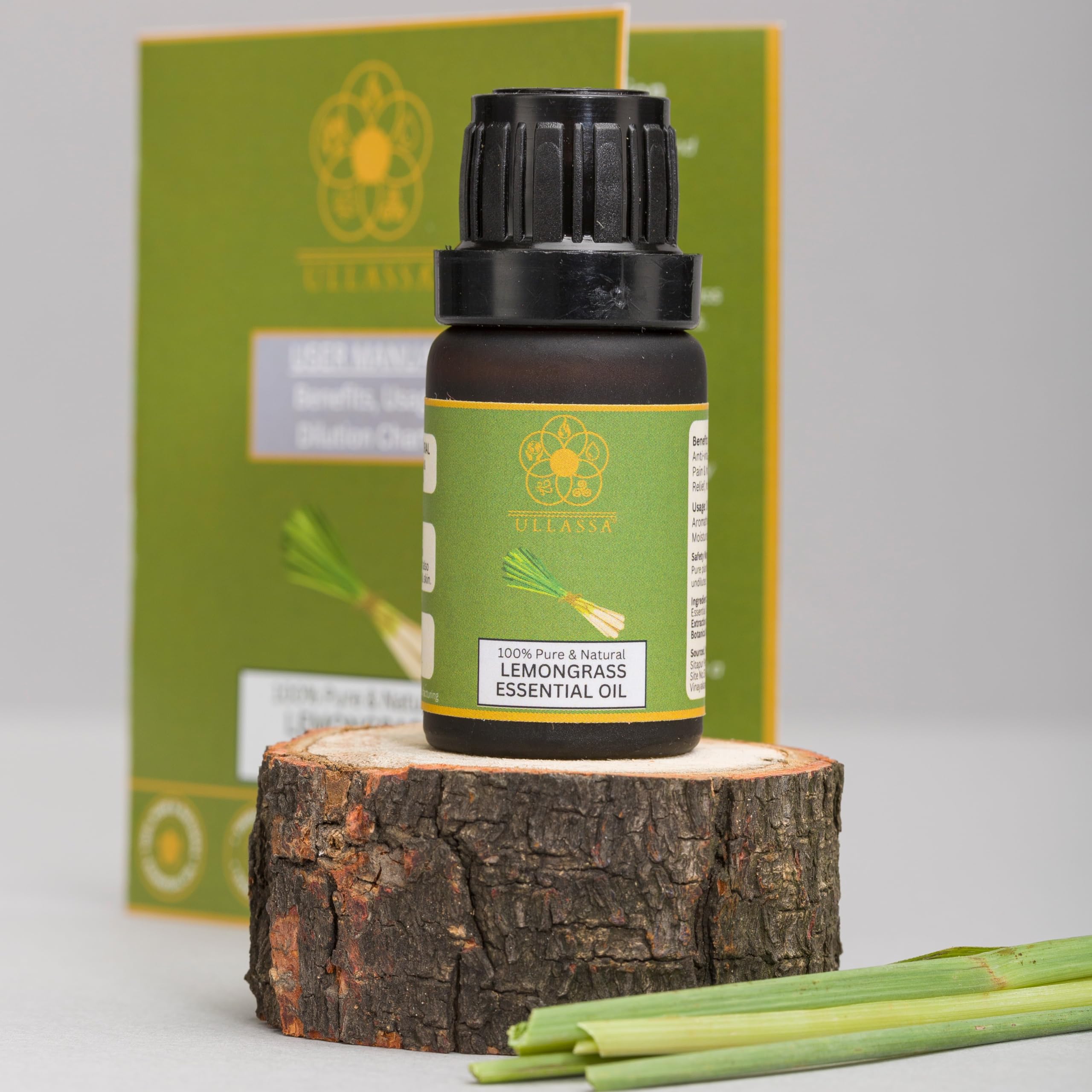 Lemongrass Essential Oil | Anti Acne, Skin Toner, Dandruff, Foot Soak, Spa | Air Freshner, Body Massage, Insect Repellent | For Skin, Body, Hair, Muscles & Joint | 100% Pure & Natural | Cymbopogon flexousus (Pack of 1)