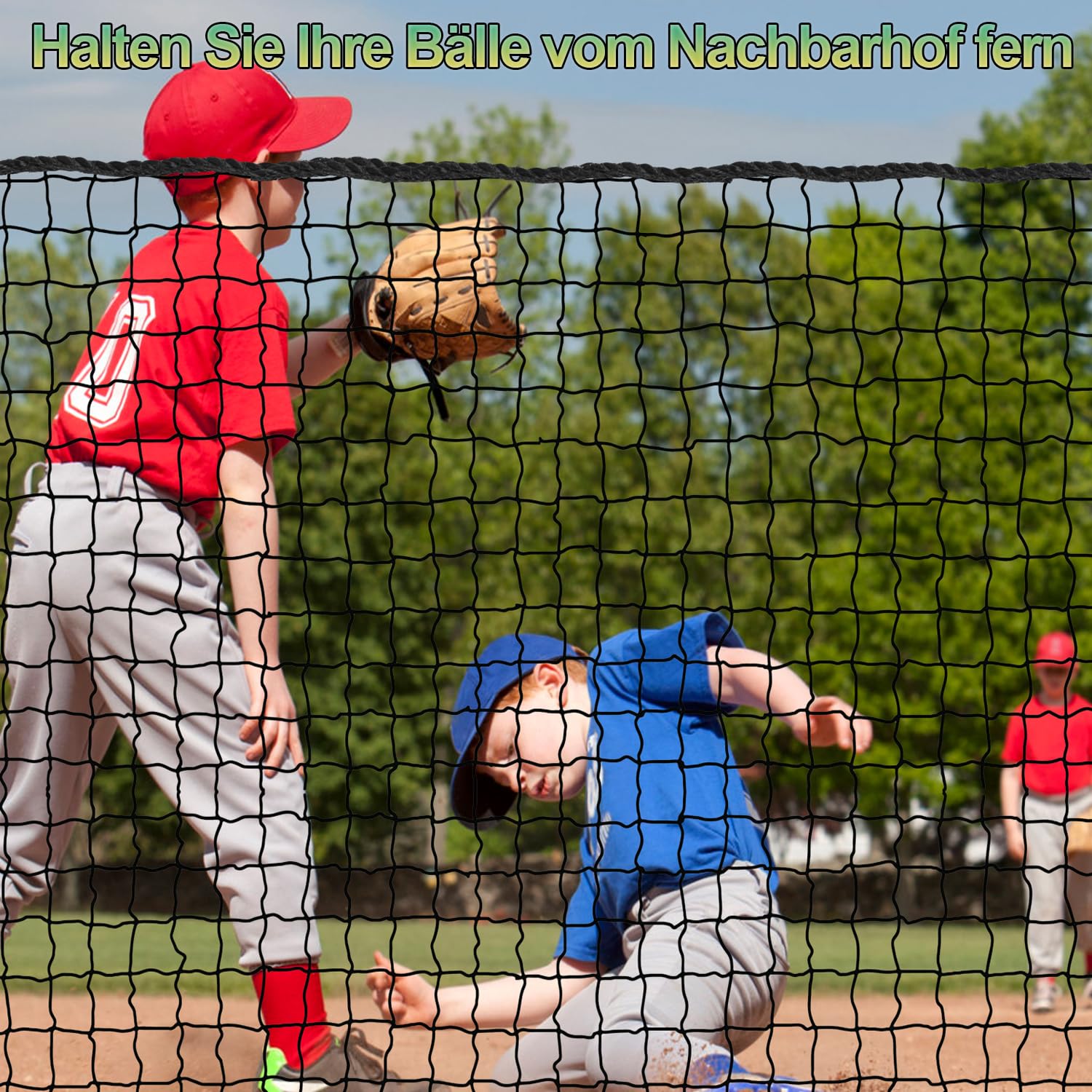 Golfnetz, Golf-Übungsnetz (nur Netz), 3 x 6 m,Robustes Nylon-Schlagnetz für Golf, Baseball, Hockey