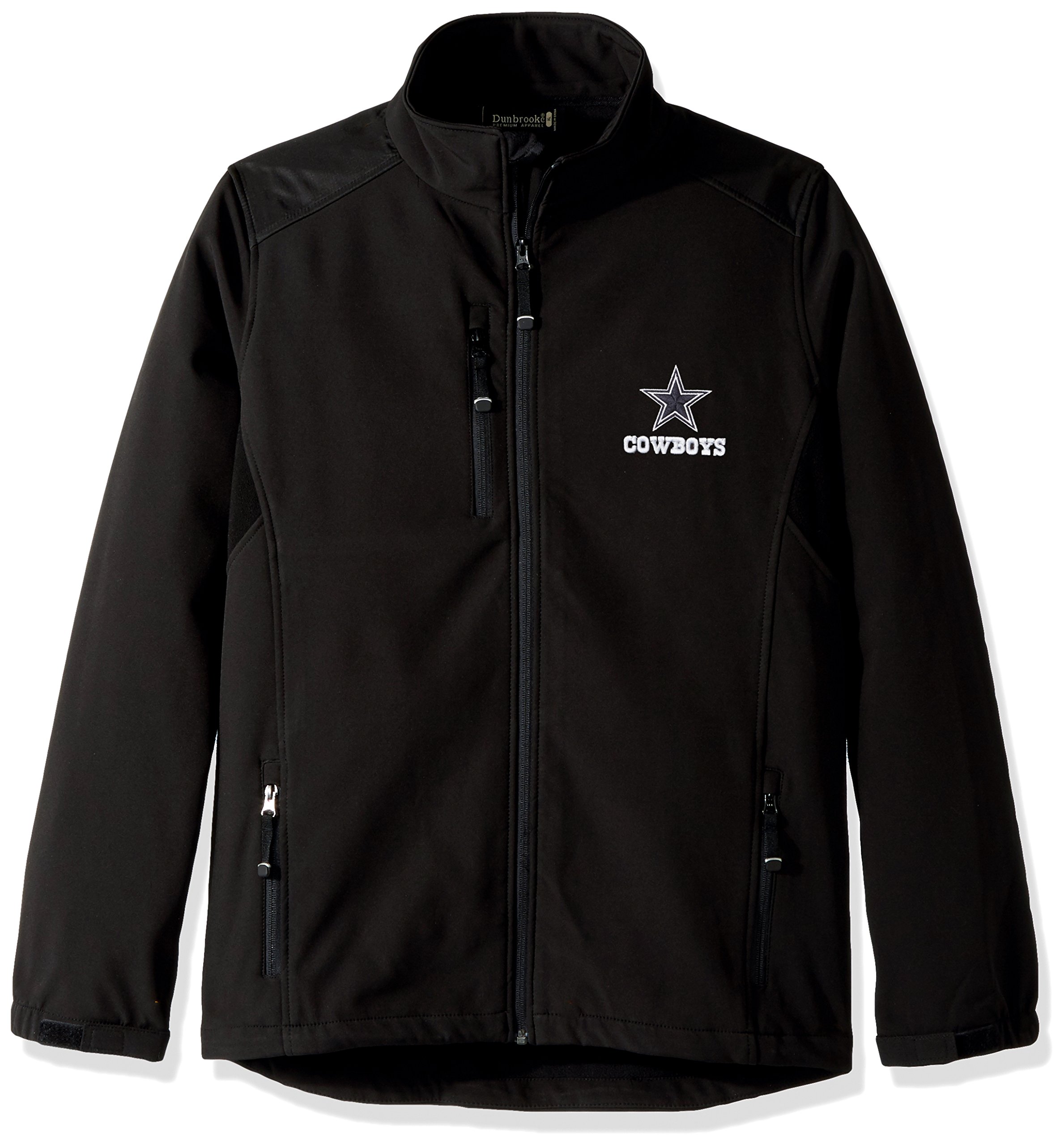 dunbrooke NFL Dallas Cowboys Men's Softshell Jacket, Medium, Black