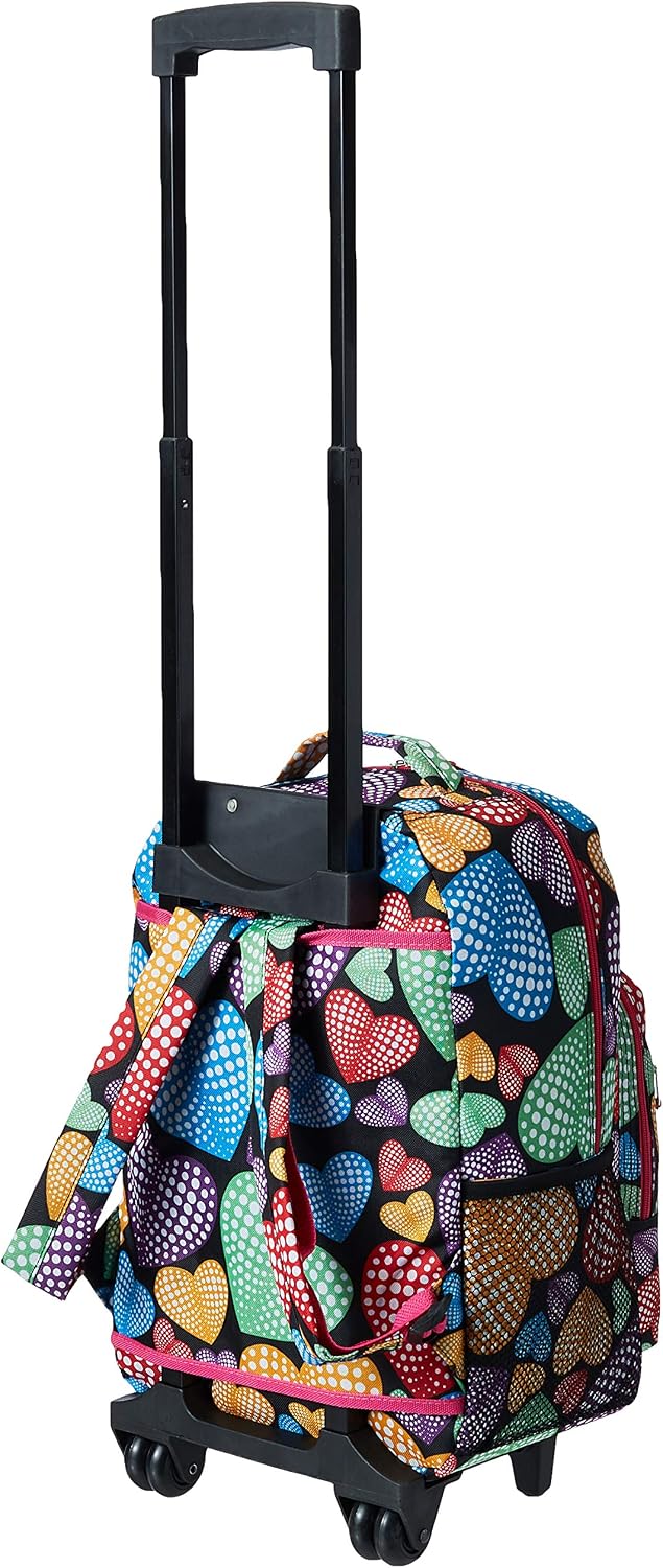 Uр Tо 50% оƒƒ Rockland Double Handle Rolling Backpack, New Heart, 17-Inch