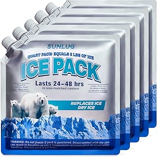 Cooler Ice Packs Reusable Ice Packs for Coolers Long Lasting Freezer Packs for Cooler