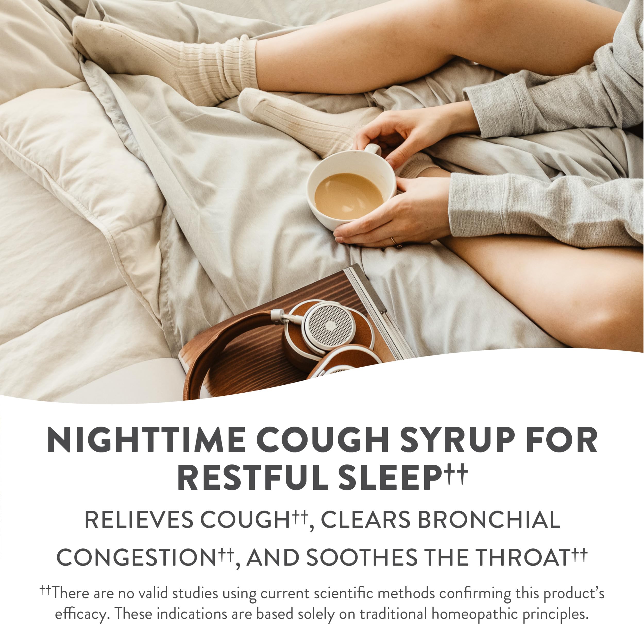 Nature's Way B&T Nighttime Cough & Bronchial Syrup for Restful Sleep Homeopathic, , Purple Cherry 8.0 Fl Oz