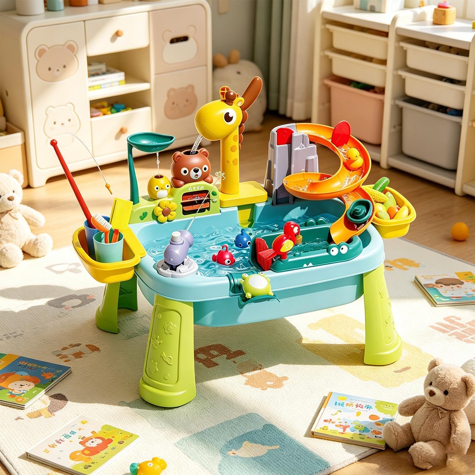Wasserspieltisch Kinder Outdoor Strandspielzeug mit breitem Zubehörsortiment