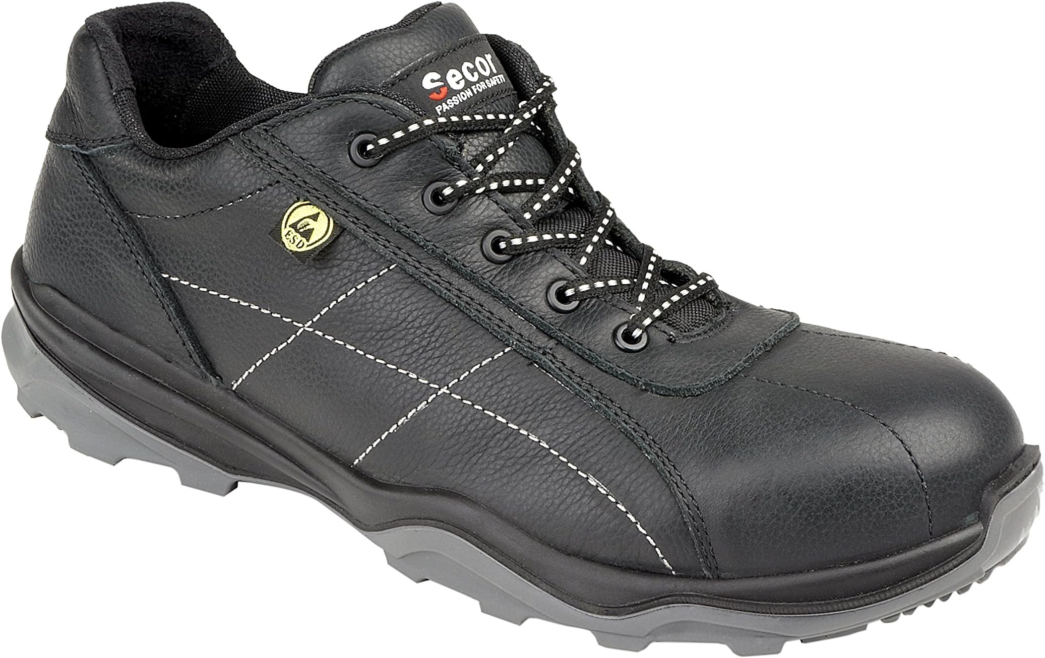 Secor Beat S3 SRC ESD Black Composite Toe Cap Non Metallic Safety Trainers Shoes
