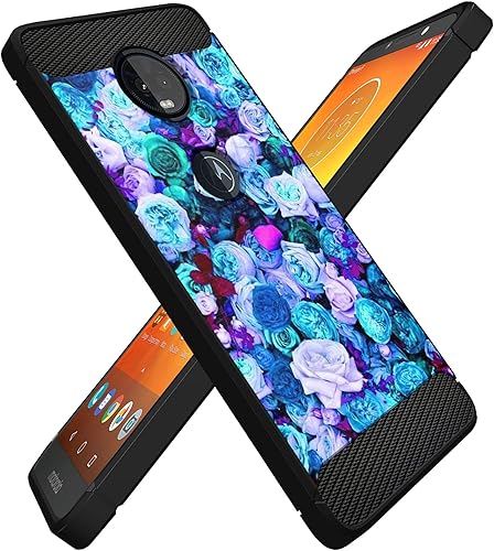 Miniatura 17 de CasesonDeck Funda ajustada compatible con Motorola Moto E5 Plus/Moto E5 Supra, fibra de carbono, protección contra golpes y caídas, TPU flexible