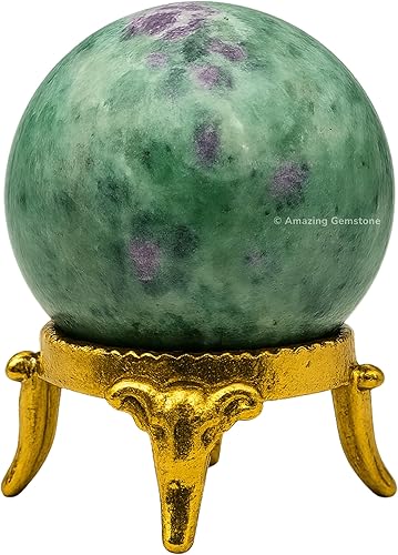 Vista 436 de Amazing Gemstone Black Tourmaline Crystal Ball with Stand - 2" Inches Crystal Sphere Meditation Balls for Witchcraft and Decorative Balls