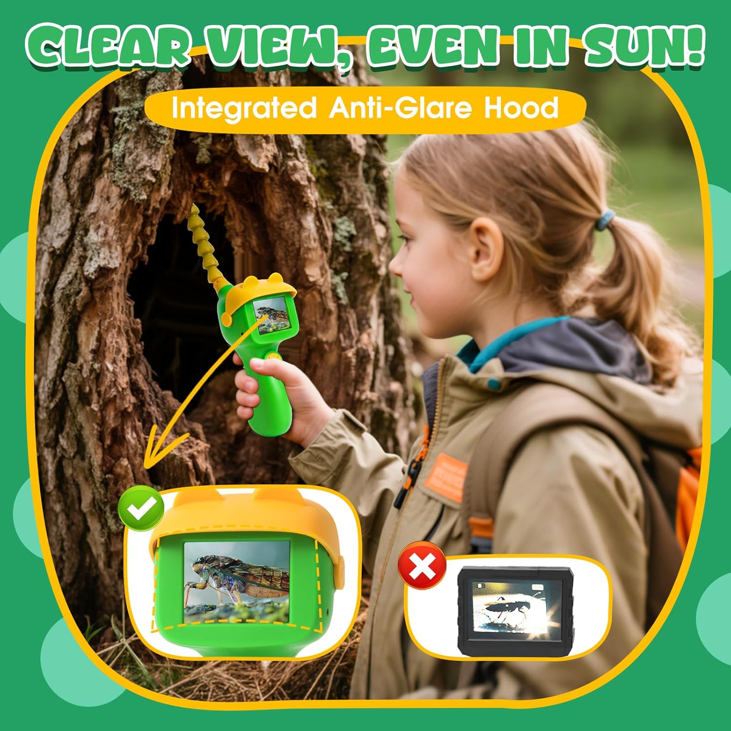 Borescope Snake Camera for Kids with Light, Educational STEM Toy, Science & Nature Exploration Gifts for Boys & Girls 4 5 6 7 8 9 10 Years Old, Birthday Gift for Kids
