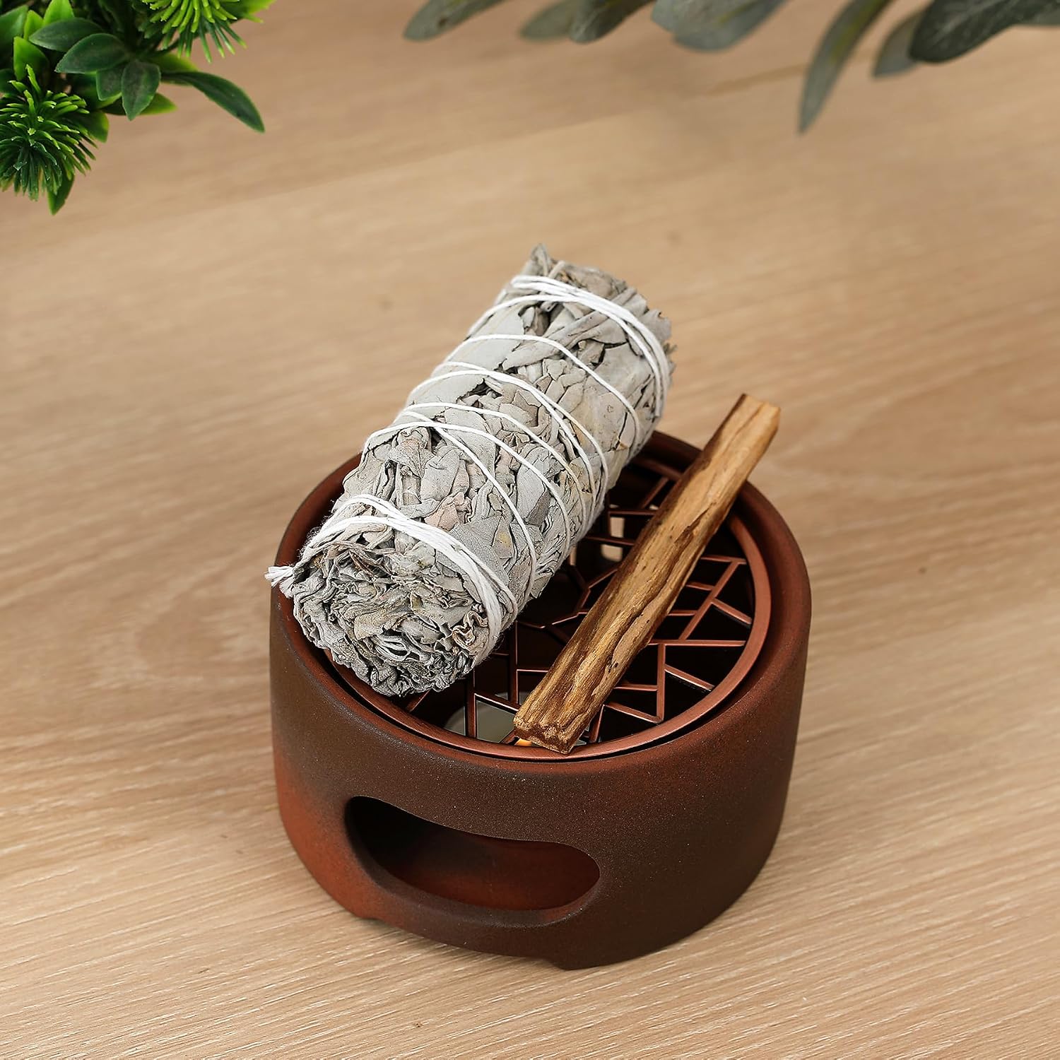All-in-One Incense Holder for Palo Santo Sage Incense Sticks