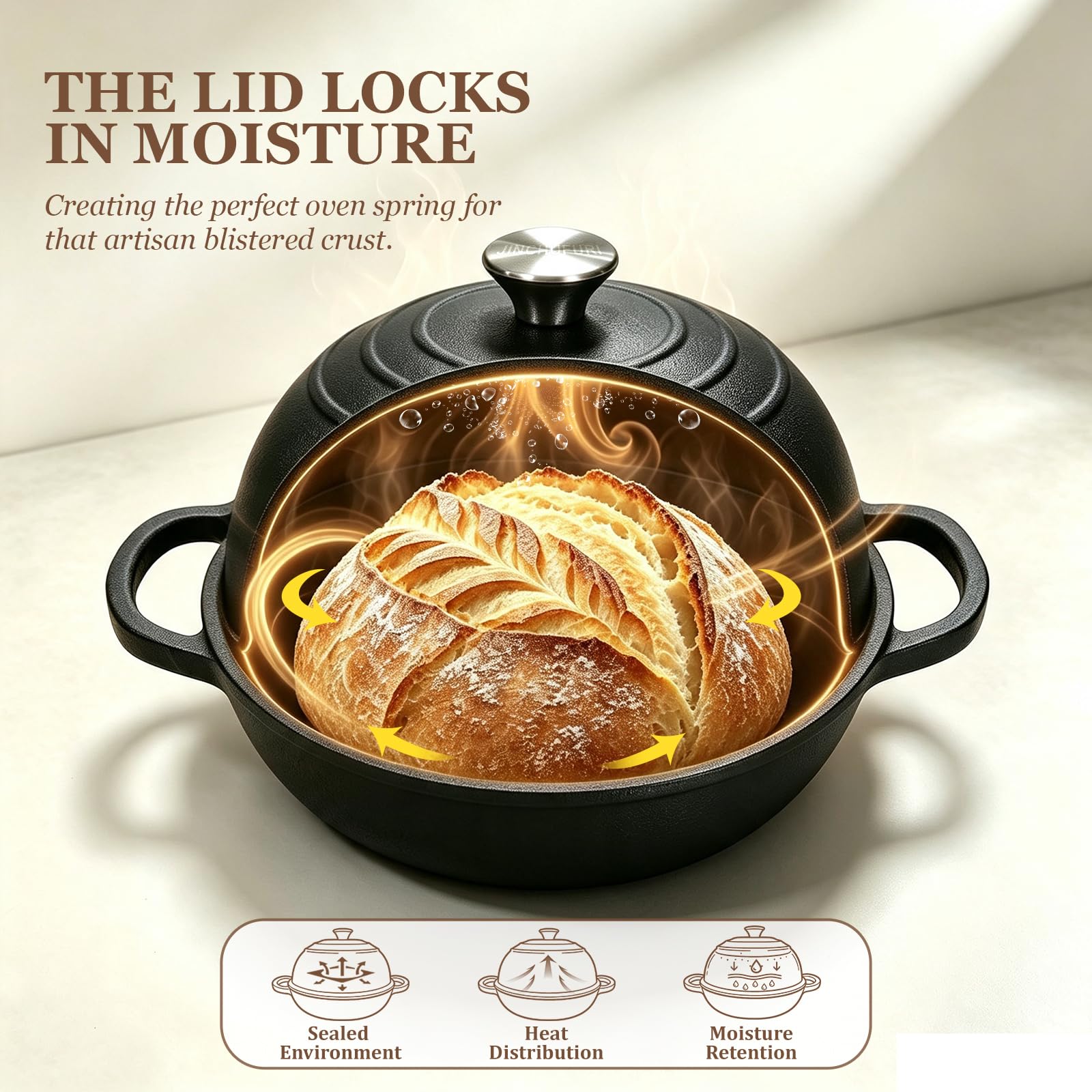 Cast Iron Bread Oven - Bake Sourdough Like a Pro -5