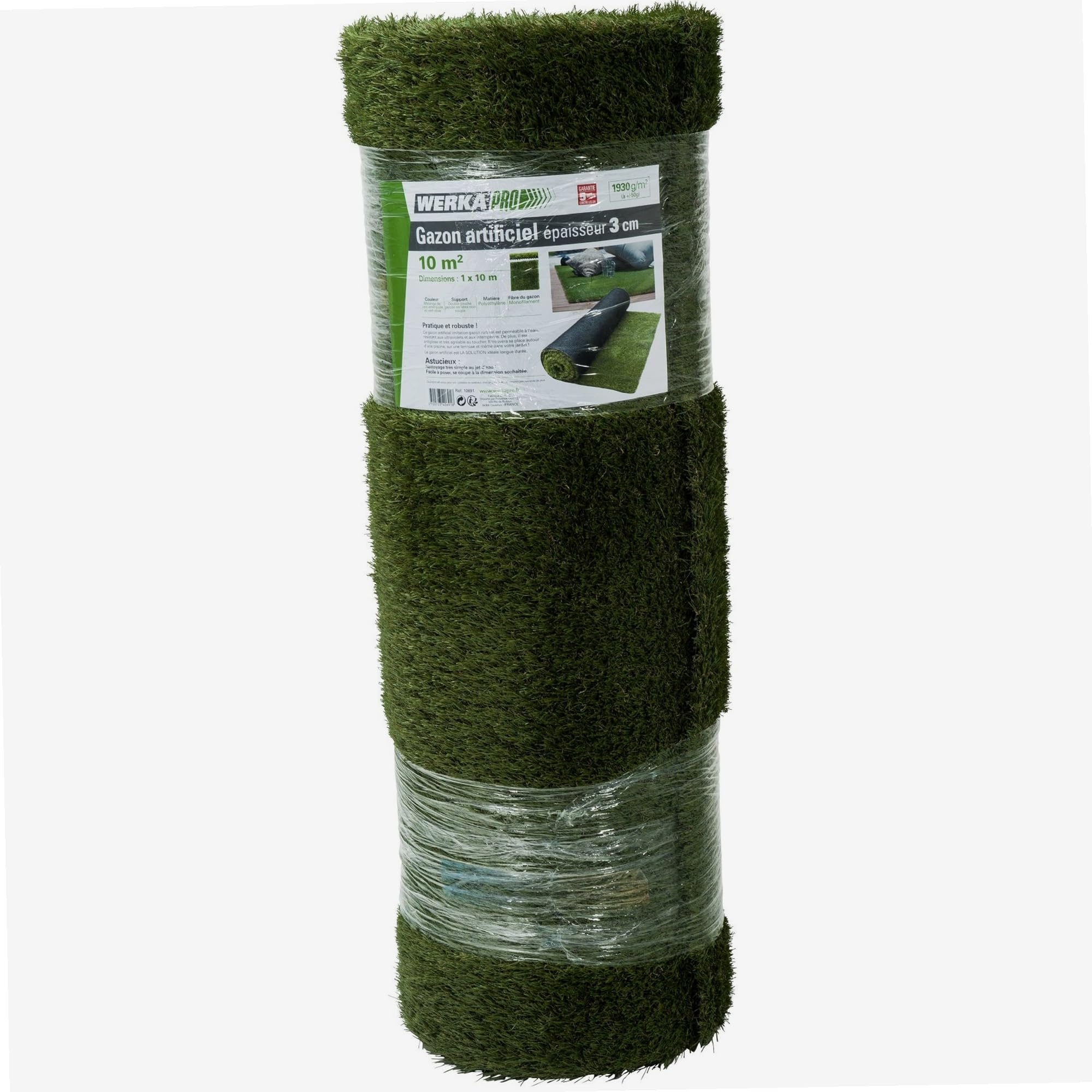 WERKA PRO Kunstrasen 3 cm dick 1 x 10m Also 10m²