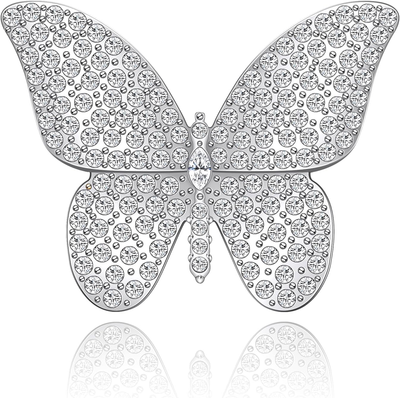 Butterfly Brooch for Women, Insect Shaped Pins for Clothes Accessories Jewelry Butterfly Shiny Brooch Pins Wedding Brooch Sweater Shawl Pin Clips for Women