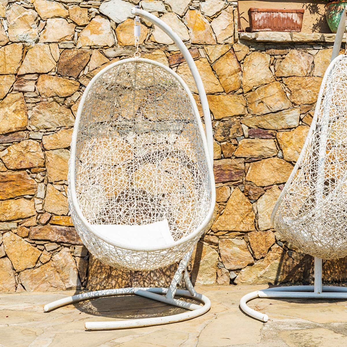 Besthouse Lot De 2 Ressort Avec Cordon De Sécurité Pour Fauteuil Suspendu, Hamac Ou Balançoire, Supporte Jusqu'à 272Kg