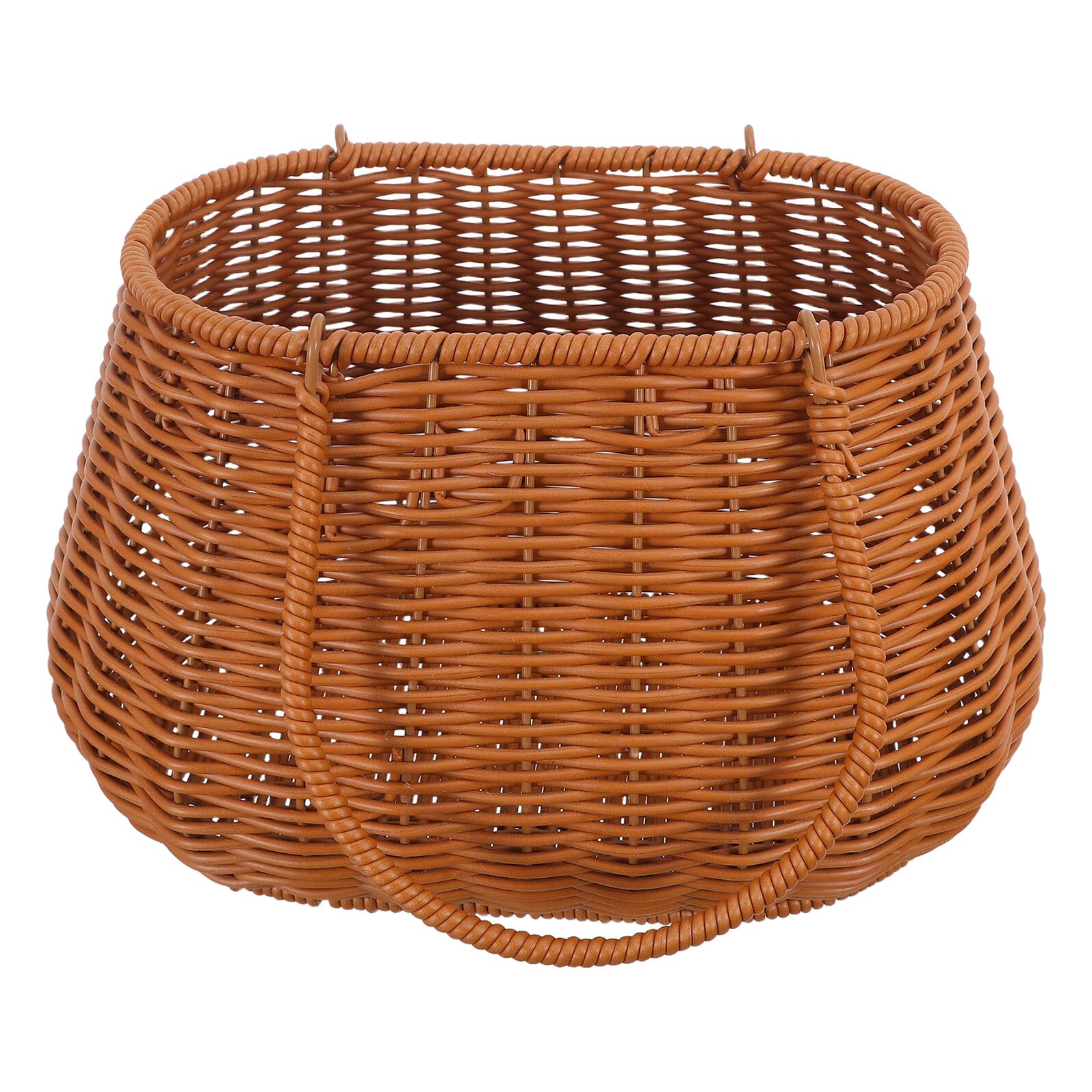 Panier tressé imitation rotin résistant à l'humidité pour fruits et extérieur