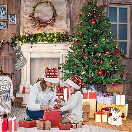 Miniatura 2 de Árbol de Navidad negro de 6 pies, árbol de Navidad falso con bisagras con 1600 puntas de ramas y soporte de metal plegable, árbol de Navidad para el