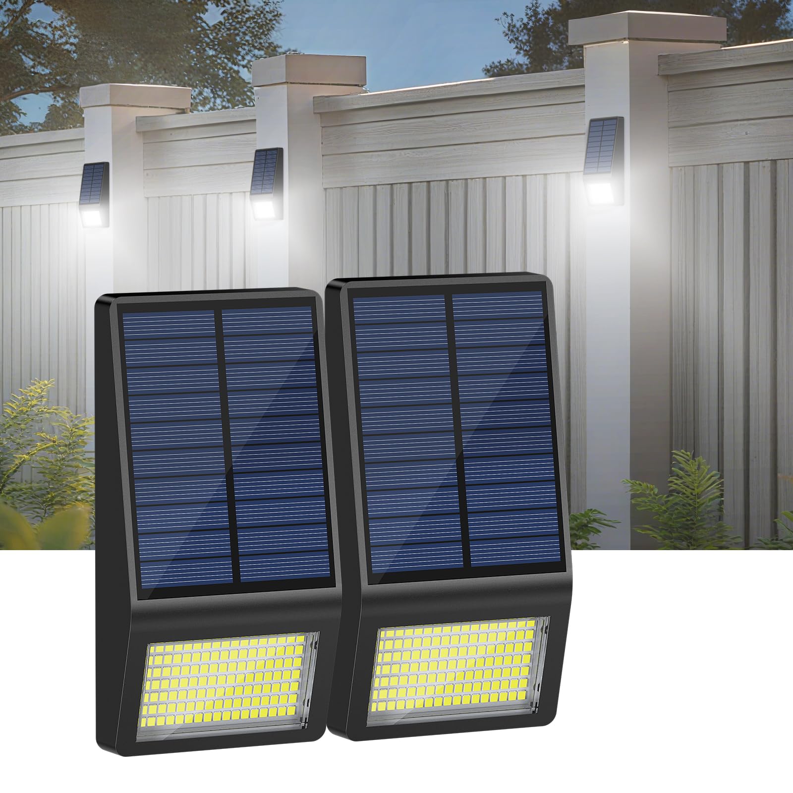 Lampe solaire pour jardin et garage éclairage extérieur automatique étanche