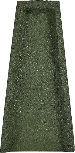 Rubberific Bloque Antisalpicaduras de Goma Premium para Bajante, Protector de Lluvia, Extensor de Drenaje con Textura de Piedra (Verde)
