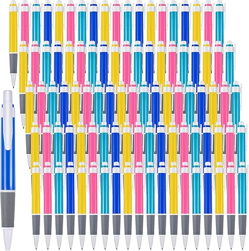 Henoyso 200 bolígrafos retráctiles a granel de 0.028 in de tinta negra, bolígrafos de clic para regreso a clases, suministros para adolescentes,