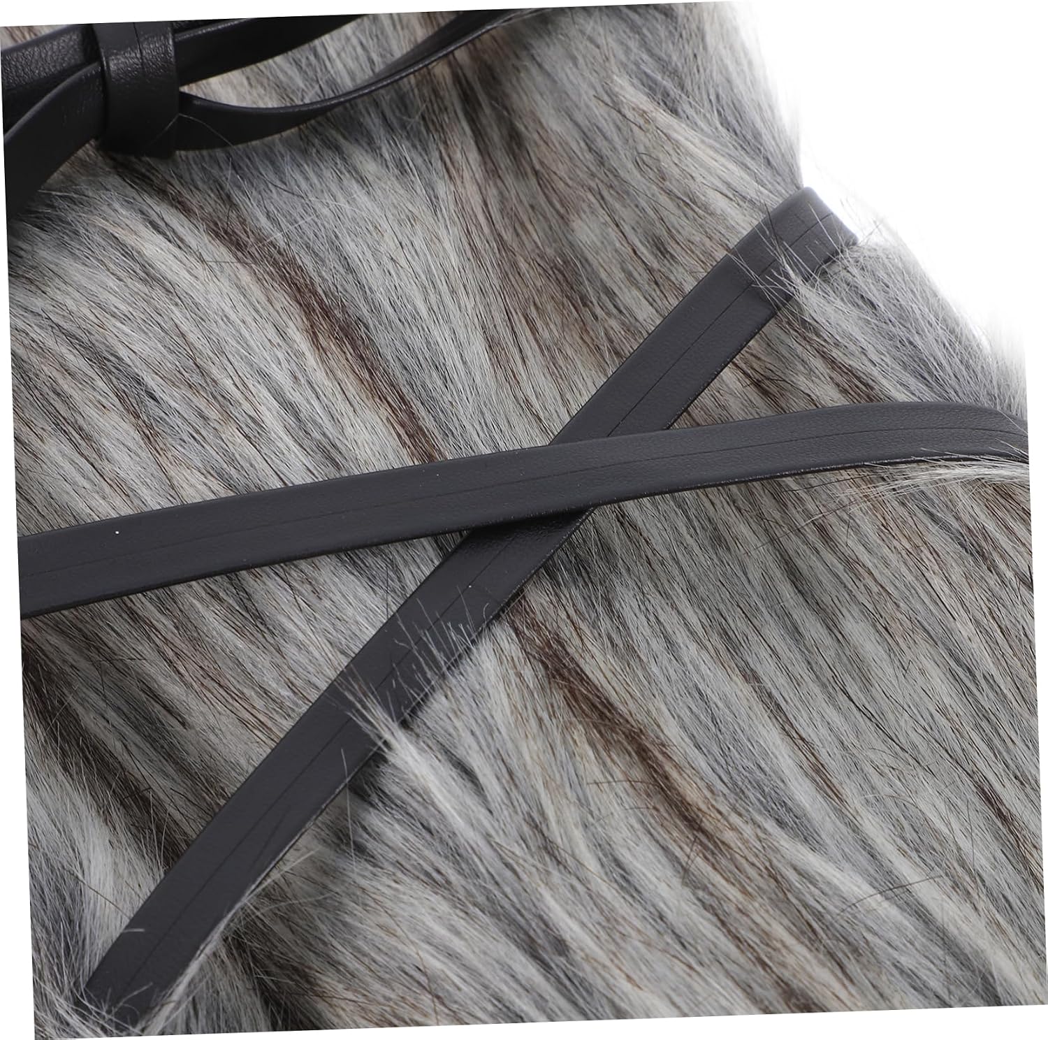 BESPORTBLE 2Pcs Viking Faux Fur Leg Warmers Fluffy Boot Covers for Men Women Cozy Medieval Costume Accessories for Cosplay Cold Weather