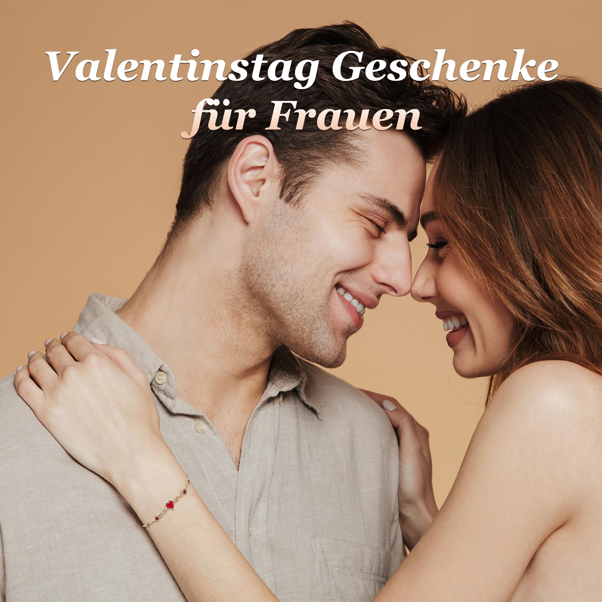 G&GEMSJEW Infinity Heart Armband Damen 925 Sterling Silber Herz Geburtsstein Armbänder verstellbar, Valentinstag Geburtstag Schmuck Geschenke für Frauen Frau Mama Freundin