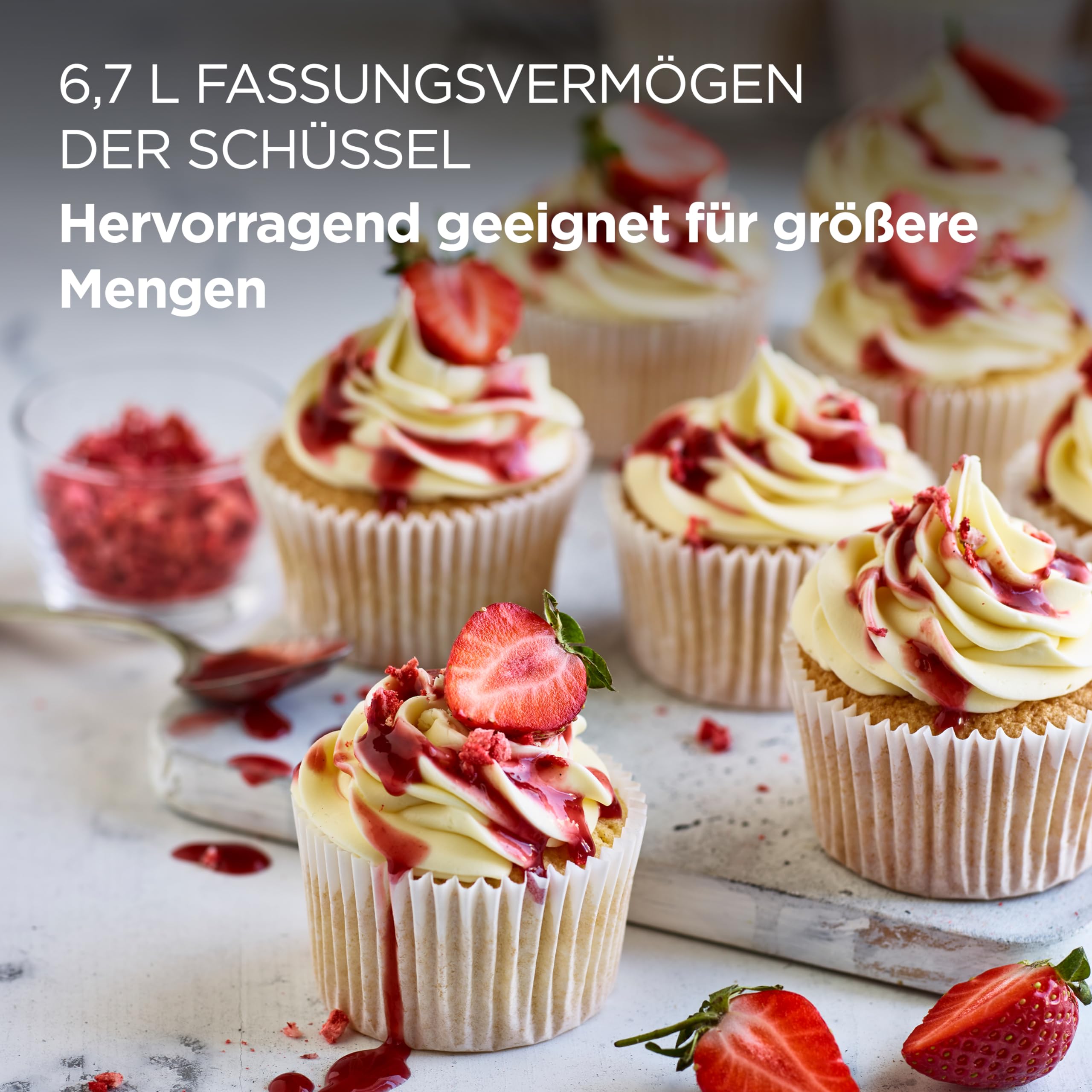 Kenwood KAT911SS Rührschüssel, 6,7 Liter Edelstahl-Schüssel Kenwood KAT911SS Rührschüssel, 6,7 Liter Edelstahl-Schüssel